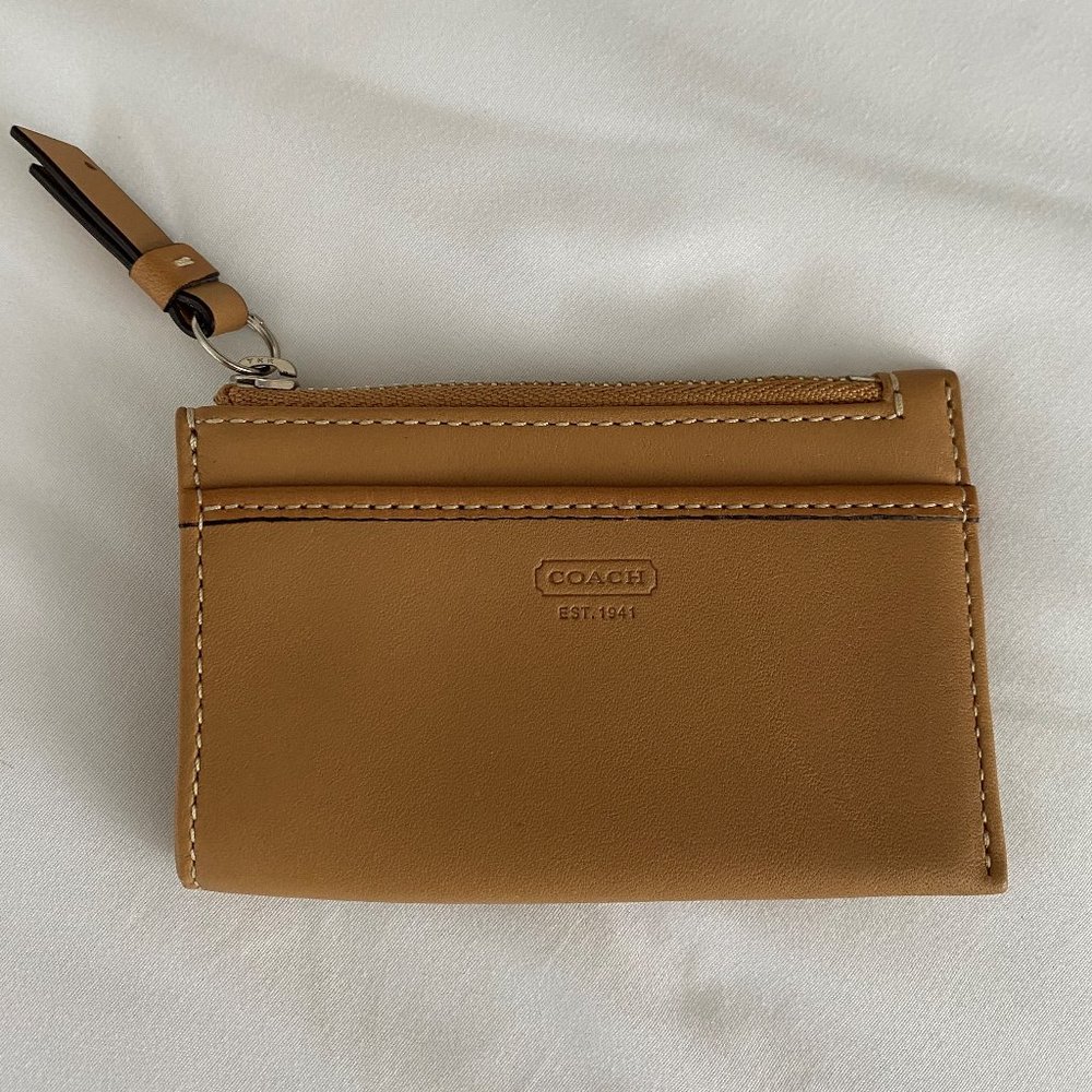 Coach leather card holder